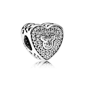 NEU 100 % 925 Sterling Silber 1:1 Authentisch 792049CZ Charm Funkelndes Herz Armband Original Damenschmuck