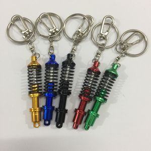 Universal Spring Car Tuning Del Shock Absorber Keyring Justerbar Bil Interior Suspension Keychain Modell Keyhållare KKA8085