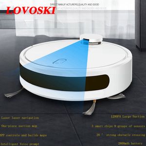 Lovoski Hotel Home Robot Vacuum Cleaner Ultrasonic sensor de LDS lidar Ultrasonic anti-colisão sensor de SLAM Algoritmo Cleaner