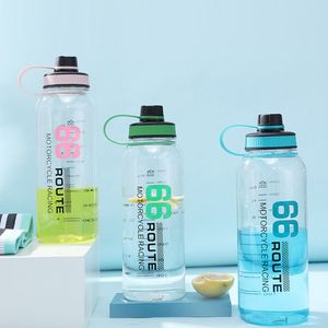 53 oz 1500ml Взрослые Детские Детские Открытые Туризм Кемпинг Бутылки BPA Бесплатная Спортивная бутылка Высокое Качество Большая Емкость Пластиковая Бутылка Воды