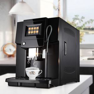タッチ商業全自動コーヒー機械LCDエスプレッソコーヒーマシンコーヒーグラインダー19バーカプチーノメーカー220V 1250W