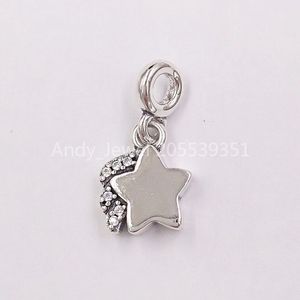 Authentic 925 Sterling Silver Beads My Shooting Star Dangle Charm Charms Fits European Pandora Style Jewelry Bracelets & Necklace 798378CZ