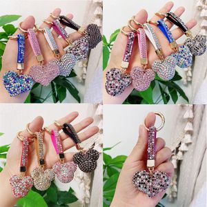 Full Drill Special Shaped Diamond Painting Keychains Gifts Fne Small Ornaments Bag Decorations keyrings 18 colors epacket