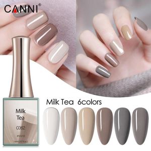 New 16ml Milk Color Series Gel Varnish 6 Colors Advanced Ash Series Nail Art Gel polish