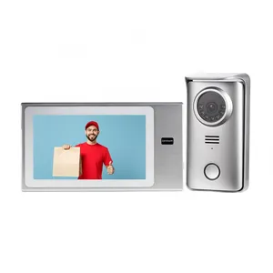 Lermom inch Wire Intercomportação Doorbell Ao Ar Livre P AHD Camera Video Phone para Segurança Home
