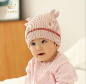 New children's woolen autumn and winter version baby hat cute newborn knitted hat GD603