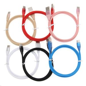 Mikro kabel USB 1M 0,25M Typ C Szybkie kable ładujące Synchronizuj linię danych dla Samsung Xiaomi Sony Smart Phone