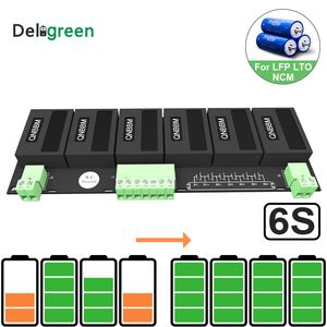 QNBBM 6S Active Battery Equalizer BMS Balancer för LIFEPO4,LTO,Polymer,LMO,LI NCM LI-ion batteri 18650 DIY Pack