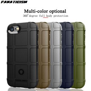 Wholesale rugged phone cases resale online - Rugged Shield Airbag Phone Cases For iphone7 iphone8 phone s plus pus plus Matte Shockproof Soft Silicone Cover