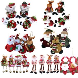 1 pz decorazioni natalizie per la casa Pendenti navidad Ornamenti per l'albero di Natale Hanging Doll Craft Decor Fornitore Regalo per bambini