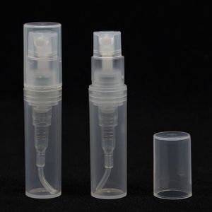 2000pcs 2ml 3ml 5ml Mini Plastpray Perfume Mouthwash Atomizer Clear Refillerbar tonerpump Spray Tom Olja Bottle Tube Travel