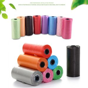 13 pcs /Rolls Pet Dog Trash Bags Garbage Clean-up Bag PE Puppy Cat Poop Cleaning Bag For Pet Outdoor Waste Poop Pick Up Bags