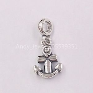 Andy Jewel 925 Sterling Silver Beads My Anchor Ciondola Charm Charms Adatto a bracciali gioielli stile Pandora europeo Collana 798393CZ