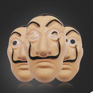 Salvador Dali Máscara Full Face Mask La Casa de Papel Máscara Facial Máscaras Máscaras Máscaras de Halloween Traje Cosplay Máscaras RRE1421