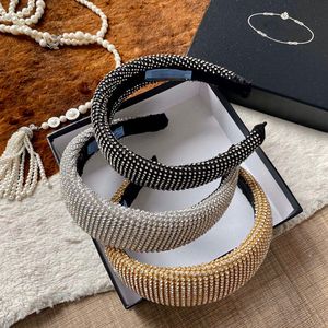 Persönlichkeit voller Strass Frauen Stirnband INS Mode Make-up Haarband einfache Vintage Damen Haarband für Geburtstagsgeschenk