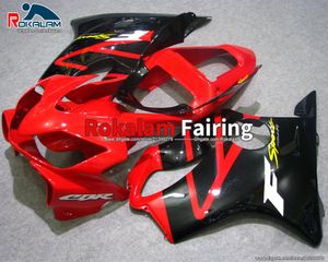 Motorcykel Fit för Honda CBR600 F4I 2001 2002 2003 CBR600F4I CBR 600F4 motorcykel röd svart kroppsarbete fairing kit (formsprutning)