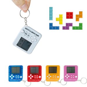 Handheld mini game console toy nostalgic classic puzzle cartoon creative gift keychain for children free shipping
