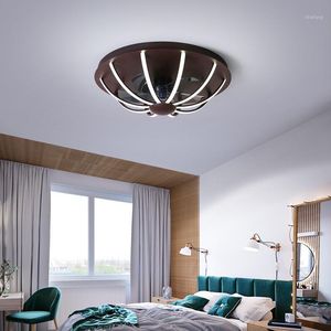 電気ファン超薄型ファンランプノルディッククリエイティブ天井レストラン子供部屋の寝室のバルコニー