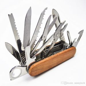 Clephan Nya rostfritt stål schweiziska utomhus camping överlevnad armé fällande kniv bärbar camping multi-tool fickstorlek jaktknivar lx2426