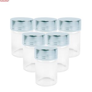 80 ml Mini Cam Şişeler Gümüş Kap El Sanatları Boş Şeffaf Kum Şeker Hediye Kavanozları için Süslemeleri 24 adet Ücretsiz ShippingHigh Miktar