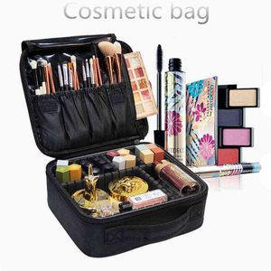 Nxy Cosmetic Bags Women Professional Case Beauty Brush Makeup Travel Necessary Waterproof 220303