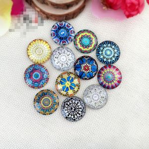 DIY Craft Tools Круглый стеклянный патч Classic Pattern Time Time Gem Аксессуары для волос. Доступны украшения для мобильных телефонов