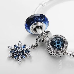 100% S925 Gümüş Charms Set Köpüklü Beyaz Daisy Rracelet Kadınlar için Avrupa Takı Pandora Bilezik Uyar