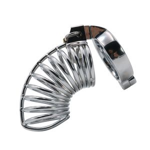 Stainless Steel Male Chastity Devices Cock Cage Penis Lock Cockrings Chastity Belt