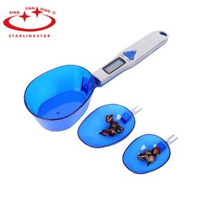 500g/01g Kitchen Scales Cooking Tools LCD Digital Volumn Food Scales Portable Electronic Spoon Ladle Scale Weights Cake Tool 201116