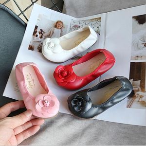 Kids Girl Shoes Flower Soft Bottom Children Baby Girls Shoe Peas Princess Casual Spring Autumn Dance Shoes