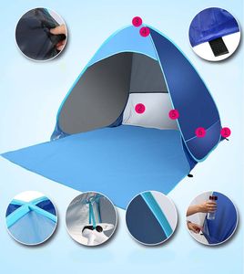 Wholesale 4 camping for sale - Group buy 2 Second Automatic Quick Opening Beach Sunshade Tent Outdoor Camping Equipment