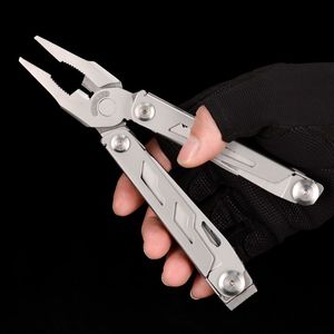 Splitman multitool folding kniv plier flera verktyg tänger fiske camping utomhus EDC verktyg rostfritt stål kniv skruvmejsel bit y200321