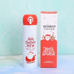 17oz Christmas Cartoon Bottles Double Wall Insulated Thermos Sport Drinking Portable Vacuum Flasks Stainless Steel Water Bottle