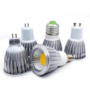 2022 새로운 COB LED 스포트 라이트 9W 12W 15W LED 조명 E27 E14 GU10 GU5.3 AC85-265V MR16 DC12V COB LED 전구