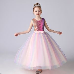 Princesa meninas vestido crianças roupas menina verão sem mangas crianças vestidos para criança casual 20220307 Q2