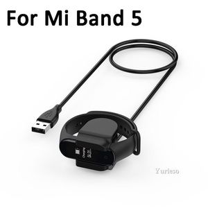 Smart Watch Laddare för MI Band 5 Band5 Miband5 Laddning Flipkabelkablar för Xiaomi Band 5 Strap Armband USB Clip Charger Partihandel