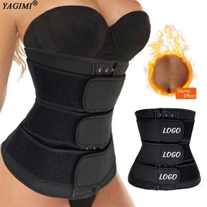 Colombia Waist Trainer Fajas Women Sweat Belt Body Shaper Corset Slimming Shapewear Curve Shaper Workout Fitness Sheath Girdles 220307