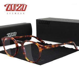 Monturas de gafas de sol de moda 20/20, gafas de acetato de diseño para hombres, gafas cuadradas para miopía, gafas graduadas ópticas, gafas AS80391