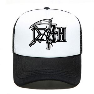 Felpe con cappuccio DEATH ROCK BAND HEAVY METAL Berretto da baseball Donna Uomo Unisex 2020 Estate Cappelli genitore-figlio Visiera a rete Cappello da sole all'apertoX1016