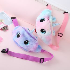 Cute Kid Unicorno Farcito Marsupio Cintura Fanny Zaini Spiaggia Studente Adolescente Borse Sport Unisex Palestra Borse cosmetiche all'aperto