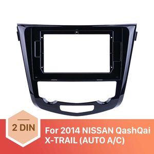 2014年Nissan Qashqai X-TRAIL AUT A / CオーディオダッシュトリムファシアパネルキットのためのUVブラック10.1インチフレーム