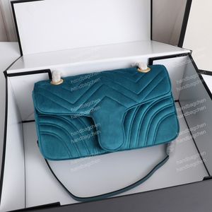 Crossbody Designer Bags Handbags Purses Shoulder Luxury Womens Messenger blue flannelette Pochette Leather Clutch lady tote chain