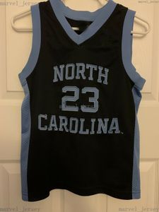 Szyte Niestandardowe Niestandardowe North Carolina Tar Heels # 23 Michael Jersey Black Men Women Youth XS-5XL