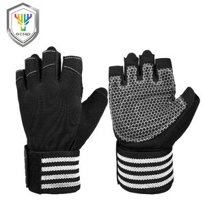 OZERO Gewichtheben Handschuhe Sport Hantel Langhantel Gym Crossfit Fitness Handschuhe Gymnastik Bar Gewichtheben Training Für Männer 9020 Q0107