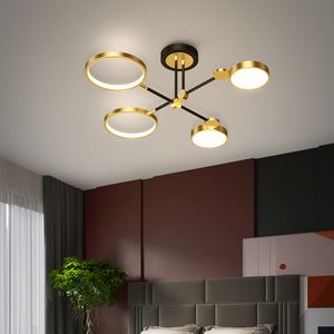 Lâmpadas de teto LED modernas lustres de luminária da sala de estar nórdica para decoração de arte de quarto lamparas de techo