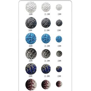 25mm Polimer Kil Rhinestones Düğmeleri Giysiler için Saç sapı Ceket Ceket Kadın Düğmesi Dikiş Erişimcileri JLLQKP