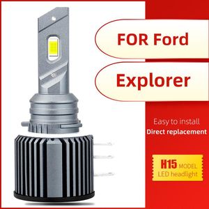 Reflektory samochodu FCCEMC H15 LED Reflektor CANBUS 60W 12000LM żarówki na samochodach 6500K Automobil Auto Lamp CPS specjalnie dla Eksploratora