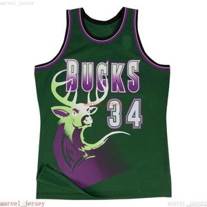 Ucuz Ray Allen # 34 Jersey S-XXL Erkek Basketbol Formaları