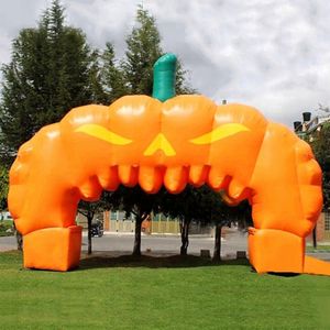 Giant inflatable pumpkin archway halloween arch welcome gate for event decoration