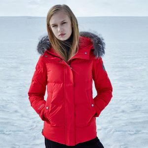 Son derece soğuk pro Bosideng aşağı ceket kadın kısa kaz aşağı kürk yaka kalınlaşmış kış ceket 201019